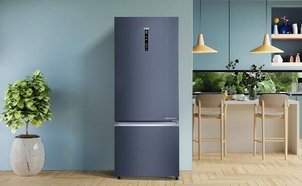 Haier 445 Litre 2 Star Bottom Mount Refrigerator, Inox Steel (HRB-4952BGK)