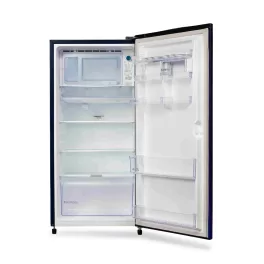 Voltas Beko RDC220B/W0DBE0M, 185 Litre 4 Star Single Door Refrigerator with Quick Freezer, Safe Box and Crisper Humidity Control, Dahile Blue