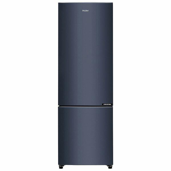 Haier HRB-3152BGK, 265 Litre 2 Star Bottom Mount Refrigerator with 8-in-1 Convertible, Graphite Black