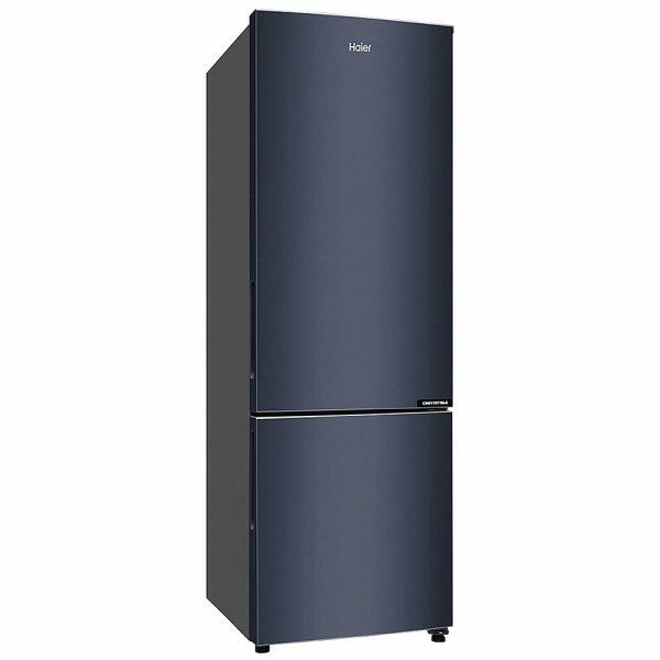 Haier HRB-3152BGK, 265 Litre 2 Star Bottom Mount Refrigerator with 8-in-1 Convertible, Graphite Black