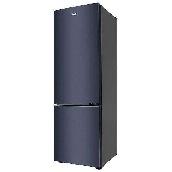 Haier HRB-3152BGK, 265 Litre 2 Star Bottom Mount Refrigerator with 8-in-1 Convertible, Graphite Black