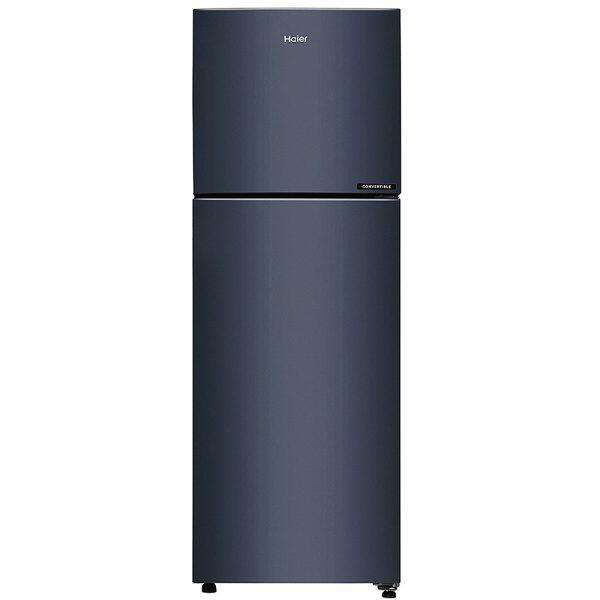 Haier HRF-3182BGK, 268 Litre 2 Star Double Door Refrigerator with 5-in-1 Convertible, Graphite Black