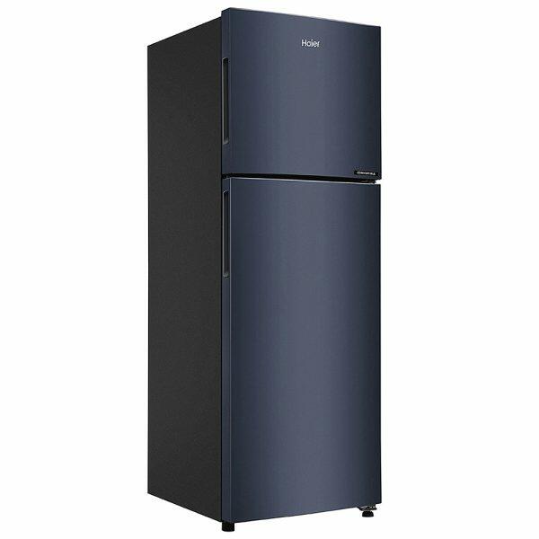 Haier HRF-3182BGK, 268 Litre 2 Star Double Door Refrigerator with 5-in-1 Convertible, Graphite Black