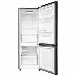 Haier HRB-2872BMS, 237 Litre 2 Star Bottom Mount Refrigerator with 8-in-1 Convertible and Turbo Icing, Storm Inox