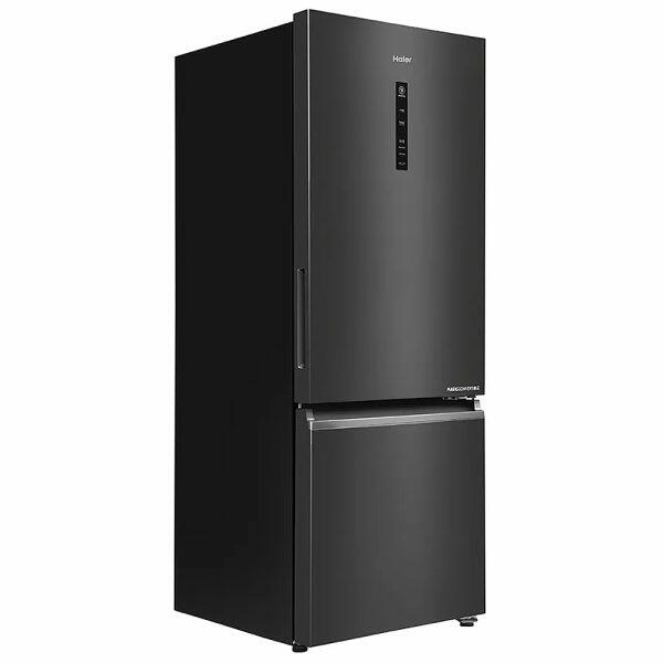 Haier HRB-3752BGB, 325 Litre 2 Star Bottom Mount Refrigerator with Triple Inverter and 14-in-1 Convertible, GE Black