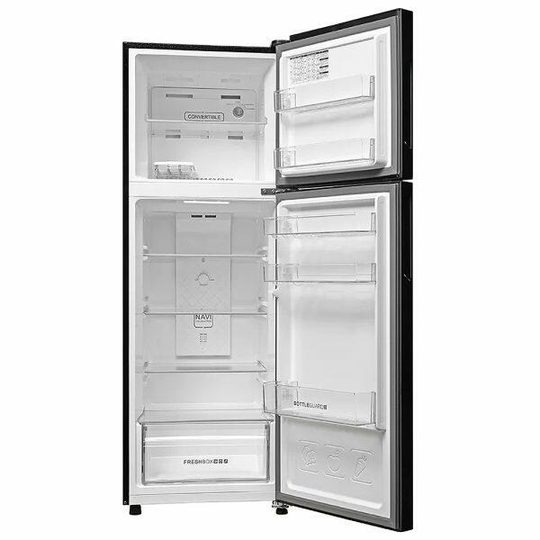 Haier HRF-2902BGB, 240 Litre 2 Star Double Door Refrigerator with 5-in-1 Convertible, GE Black