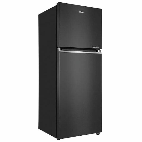 Haier HRF-3782BGB, 328 Litre 2 Star Double Door Refrigerator with 10-in-1 Convertible, GE Black