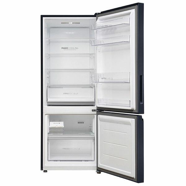 Haier HRB-3752BGB, 325 Litre 2 Star Bottom Mount Refrigerator with Triple Inverter and 14-in-1 Convertible, GE Black