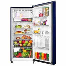 Haier HRD-2353CMD, 215 Litre 3 Star Single Door Refrigerator with 1 Hour Icing Technology, Marine-Dahlia
