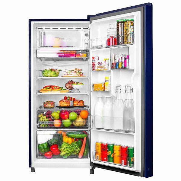 Haier HRD-2353CMD, 215 Litre 3 Star Single Door Refrigerator with 1 Hour Icing Technology, Marine-Dahlia