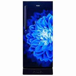 Haier HRD-2355PMD, 215 Litre 5 Star Single Door Refrigerator with Base Drawer and 1 Hour Icing Technology, Marine Dahelia