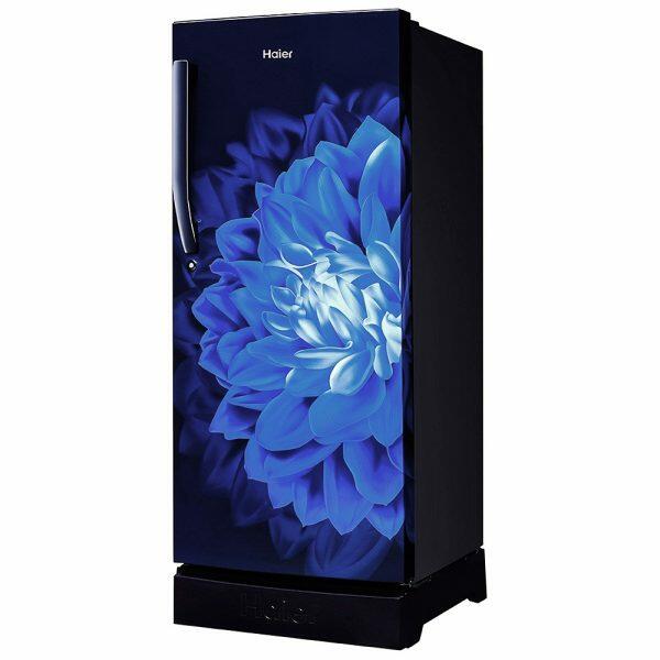 Haier HRD-2353PMD, 215 Litre 3 Star Single Door Refrigerator with Base Drawer and 1 Hour Icing Technology, Marine Dahelia