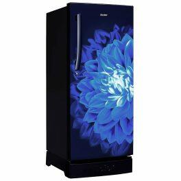 Haier HRD-2353PMD, 215 Litre 3 Star Single Door Refrigerator with Base Drawer and 1 Hour Icing Technology, Marine Dahelia