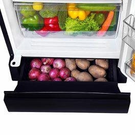 Haier HRD-2353PMD, 215 Litre 3 Star Single Door Refrigerator with Base Drawer and 1 Hour Icing Technology, Marine Dahelia