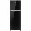 Haier HRF-4083PKG, 358 Litre 3 Star Double Door Refrigerator with Triple Inverter and 10-in-1 Convertible, Black Glass