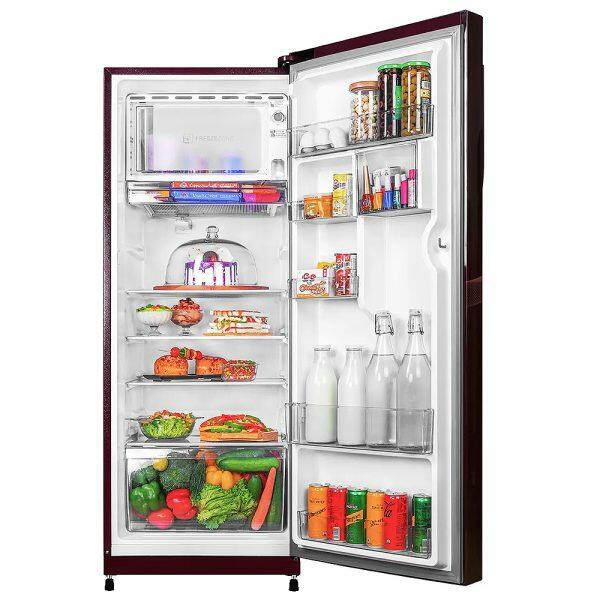 Haier HRD-2353CRO, 215 Litre 3 Star Single Door Refrigerator with 1 Hour Icing Technology, Red Opal