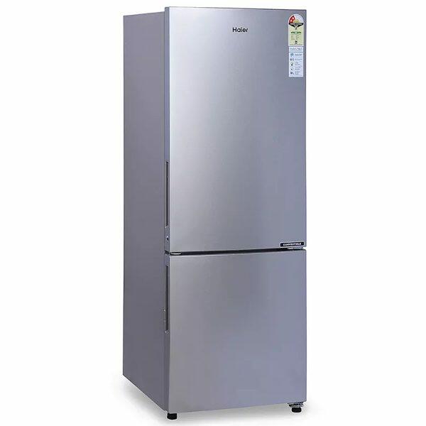 Haier HRB-2873BMS, 237 Litre 3 Star Bottom Mount Refrigerator with 8-in-1 Convertible, Moon Silver
