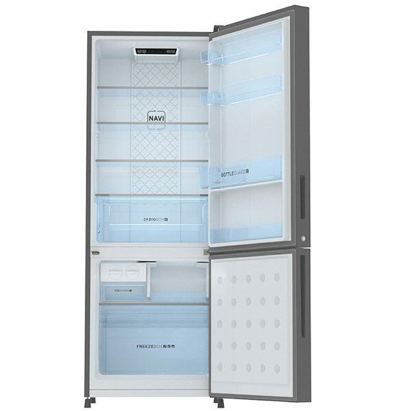 Haier 265 Litre 2 Star Bottom Mount Refrigerator, Inox Steel (HRB-3152PKG)
