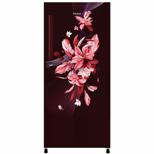 Haier HRD-2353CRO, 215 Litre 3 Star Single Door Refrigerator with 1 Hour Icing Technology, Red Opal
