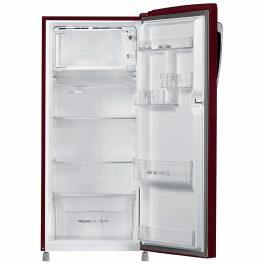 Haier HRD-2263CRR, 205 Litre 3 Star Single Door Refrigerator with 1 Hour Icing Technology, Red Rose