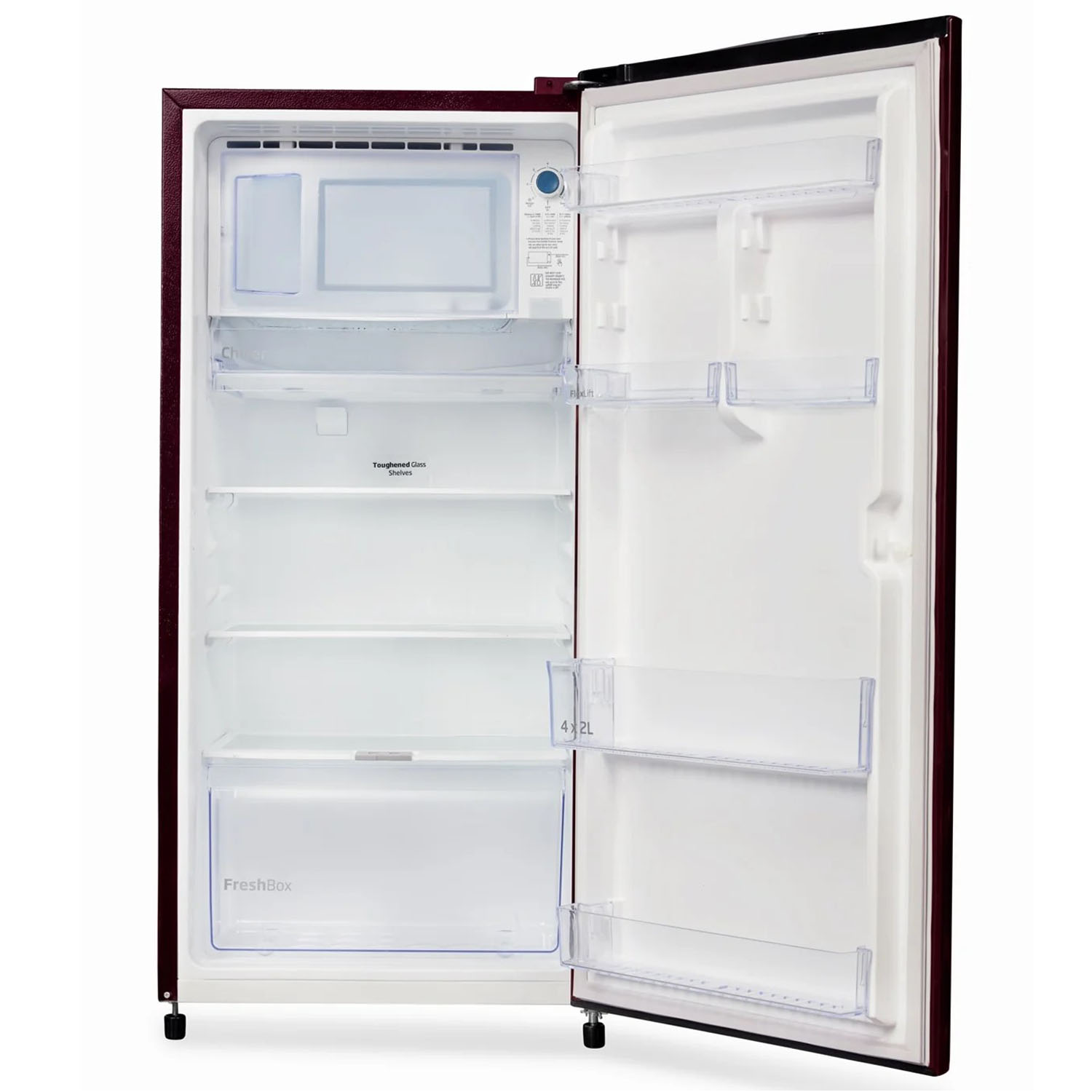 Voltas Beko 185 Litre 3 Star Single Door Refrigerator with Quick Freezer, Safe Box and Crisper Humidity Control, Fressia Purple, RDC220C/S0PFE Voltas Beko 185 Litre 3 Star Single Door Refrigerator with Quick Freezer, Safe Box and Crisper Humidity Control, Fressia Purple, RDC220C/S0PFE