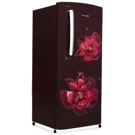 Voltas Beko 185 Litre 3 Star Single Door Refrigerator with Quick Freezer, Safe Box and Crisper Humidity Control, Fressia Purple, RDC220C/S0PFE