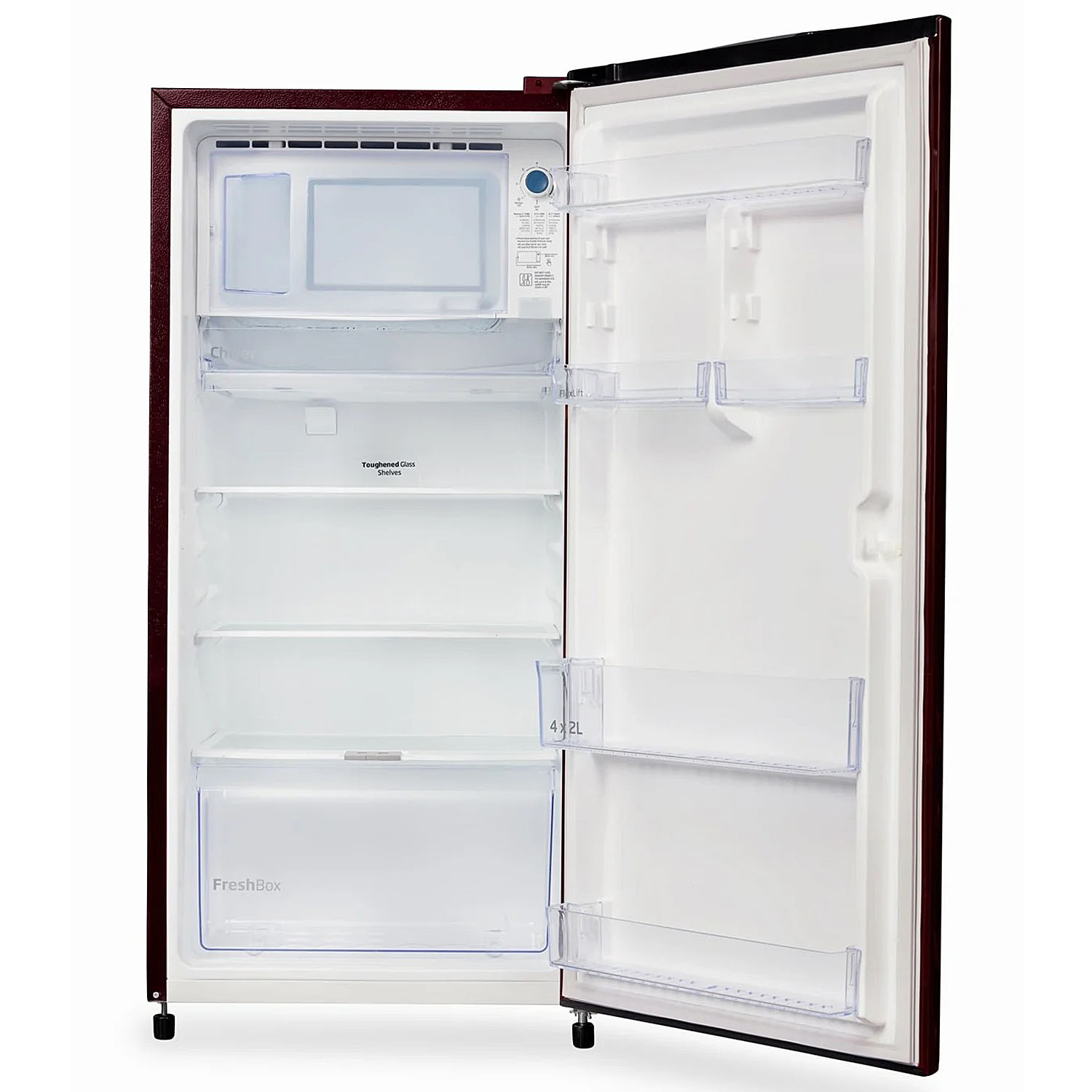 Voltas Beko 185 Litre 3 Star Single Door Refrigerator with Quick Freezer, Safe Box and Crisper Humidity Control, Fressia Wine, RDC220C/S0WFE Voltas Beko 185 Litre 3 Star Single Door Refrigerator with Quick Freezer, Safe Box and Crisper Humidity Control, Fressia Wine, RDC220C/S0WFE