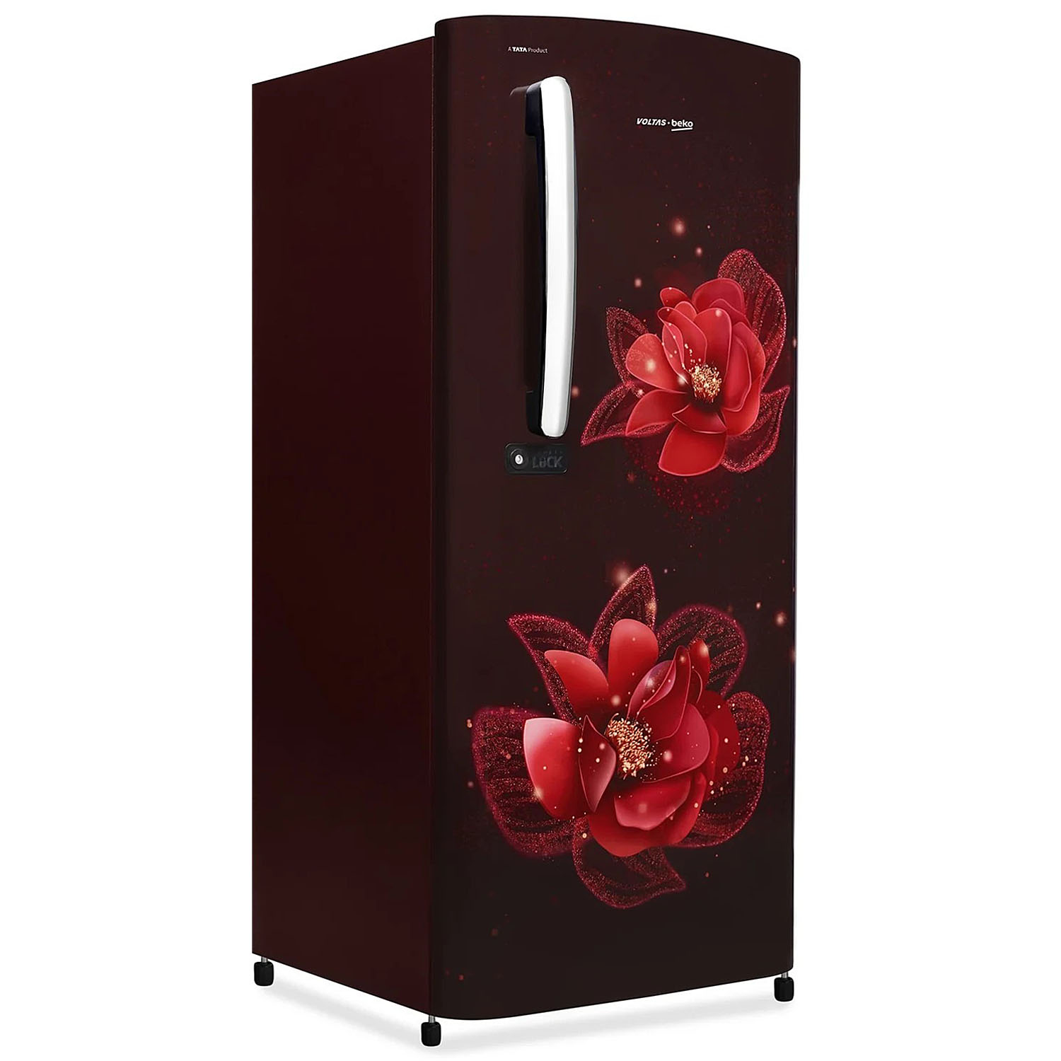 Voltas Beko 185 Litre 3 Star Single Door Refrigerator with Quick Freezer, Safe Box and Crisper Humidity Control, Fressia Wine, RDC220C/S0WFE Voltas Beko 185 Litre 3 Star Single Door Refrigerator with Quick Freezer, Safe Box and Crisper Humidity Control, Fressia Wine, RDC220C/S0WFE