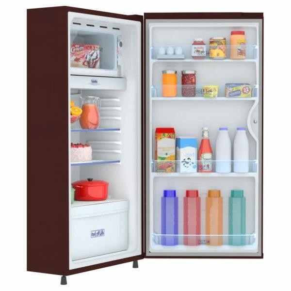 Haier HRD-1851BBR 165 Litre 2 Star Single Door Refrigerator, Burgandy Red