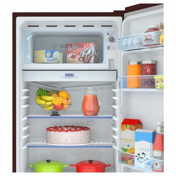Haier HRD-1851BBR 165 Litre 2 Star Single Door Refrigerator, Burgandy Red