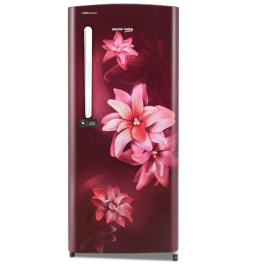 Voltas Beko RDC208E/SOPWE, 175 Litre 1 Star Single Door Refrigerator with Fresh Box and Stabilizer Free Operation, Peony Wine