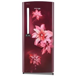Voltas Beko 185 Litre 3 Star Single Door Refrigerator with Quick Freezer, Safe Box and Crisper Humidity Control, Stelleta Wine, RDC220C/S0WFE