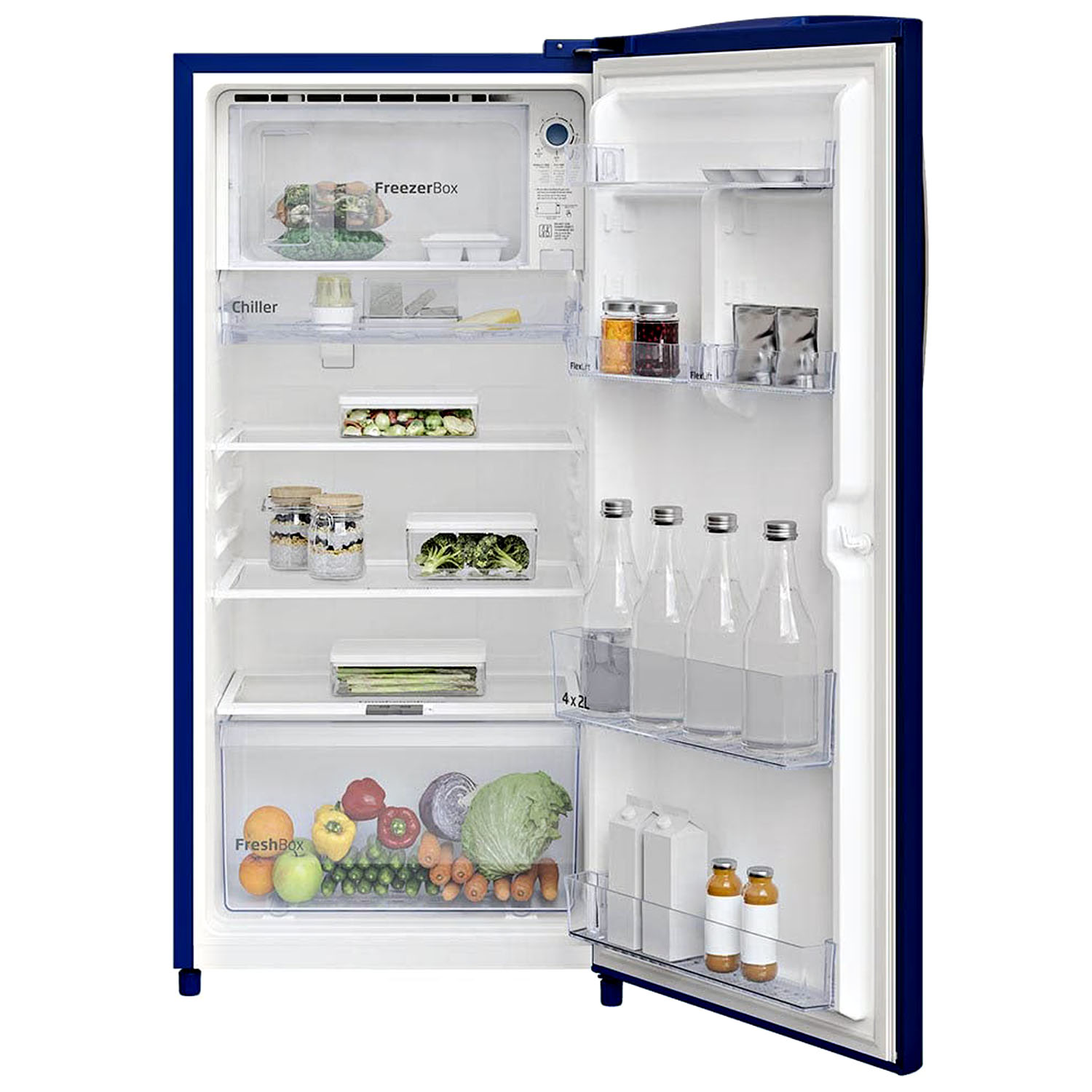 Voltas Beko 185 Litre 3 Star Single Door Refrigerator with Quick Freezer, Safe Box and Crisper Humidity Control, Stelleta Wine, RDC220C/S0WFE Voltas Beko 185 Litre 3 Star Single Door Refrigerator with Quick Freezer, Safe Box and Crisper Humidity Control, Stelleta Wine, RDC220C/S0WFE