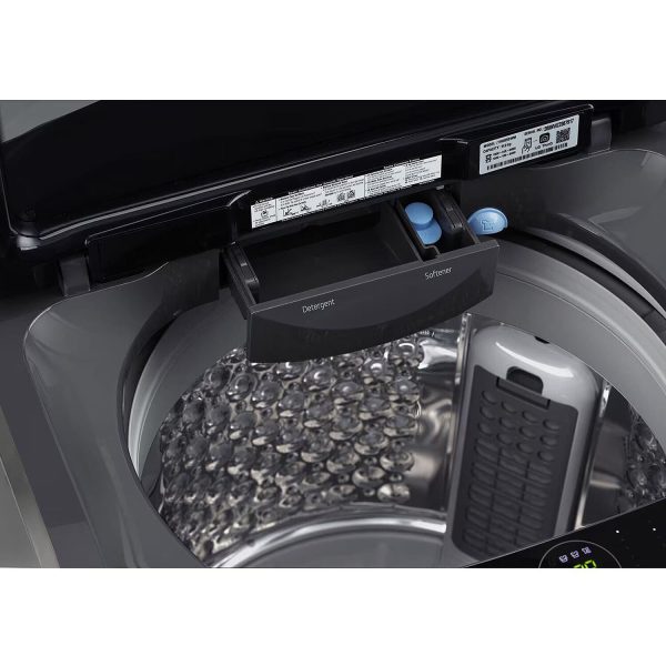 LG THD10NWM, 10 KG Fully Automatic Top Load Machine with LG ThinQ with Wi-Fi, AI Direct Drive and Inverter Motor, Middle Black