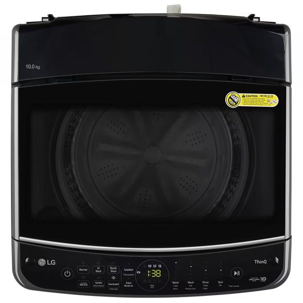 LG THD10NWM, 10 KG Fully Automatic Top Load Machine with LG ThinQ with Wi-Fi, AI Direct Drive and Inverter Motor, Middle Black