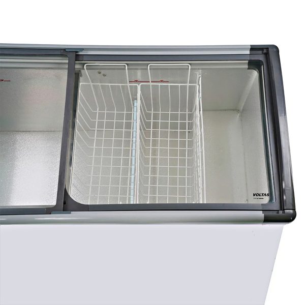 Voltas GT220GA5-P 205L Glass-Top Deep Freezer with 5 Star, White