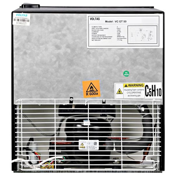 Voltas VC GT 50 45 Litre Mini Visi Cooler, Black