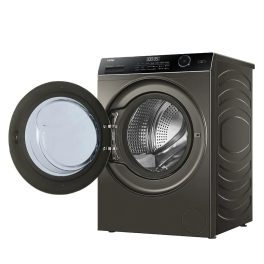 Haier HW90-DM14959CS8U1, 9 KG 1400 RPM Fully Automatic Frontload Machine with Direct Motion Motor, 525MM Super Drum and Wi-Fi, Dark Silver