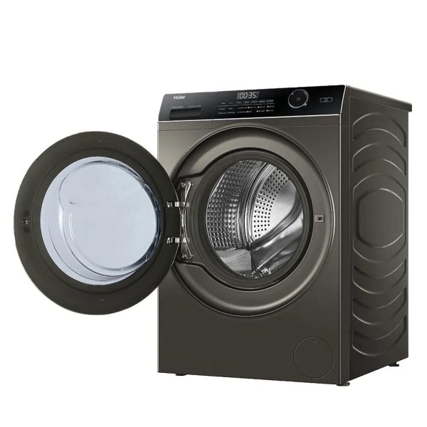 Haier HW90-DM14959CS8U1, 9 KG 1400 RPM Fully Automatic Frontload Machine with Direct Motion Motor, 525MM Super Drum and Wi-Fi, Dark Silver