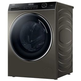 Haier HW90-DM14959CS8U1, 9 KG 1400 RPM Fully Automatic Frontload Machine with Direct Motion Motor, 525MM Super Drum and Wi-Fi, Dark Silver