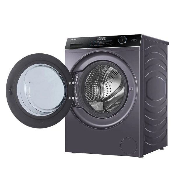 Haier HW80-DM14959CS6U, 8 KG 1400 RPM Fully Automatic Frontload Machine with Direct Motion Motorm 525MM Super Drum and Built-in Wi-Fi, Silver