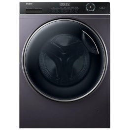 Haier HW80-DM14959CS6U, 8 KG 1400 RPM Fully Automatic Frontload Machine with Direct Motion Motorm 525MM Super Drum and Built-in Wi-Fi, Silver
