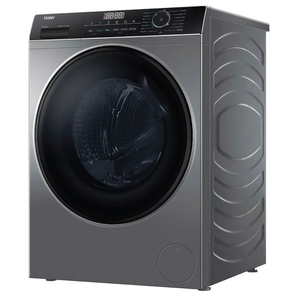 Haier HW80-IM12929CS3, 8 KG 1200 RPM Fully Automatic Frontload Machine with Inverter Motor, 525MM Super Drum and 12 Year Motor Warranty, Grey