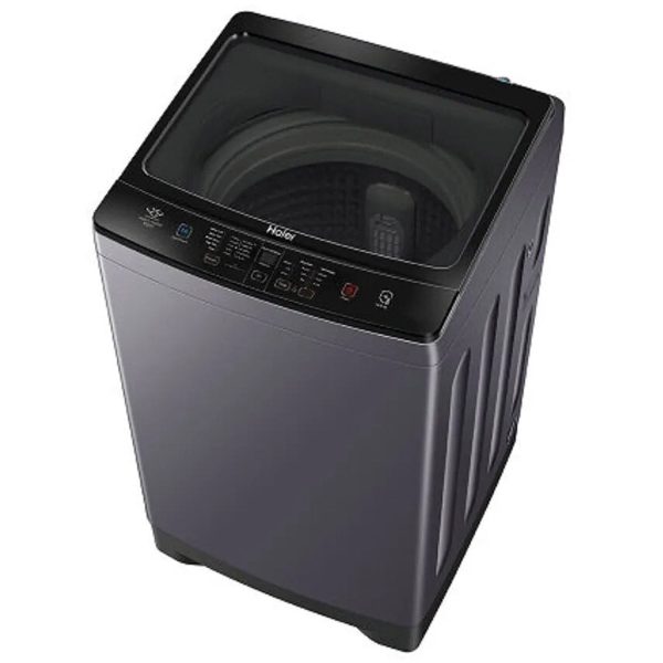 Haier HWM80-H826S6, 8 KG Fully Automatic Top Load Machine with Storm Pulsator, 3 Hot Water Modes, 15 Minutes Quick Wash and Built-In Heater, Silver