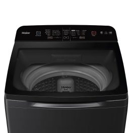 Haier HWM70-678ES8, 7 KG Fully Automatic Top Load Machine with Back Panel, Built-in Heater and Oceanus Wave Drum and Storm Pulsator, Dark Jade Silver