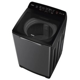 Haier HWM70-678ES8, 7 KG Fully Automatic Top Load Machine with Back Panel, Built-in Heater and Oceanus Wave Drum and Storm Pulsator, Dark Jade Silver