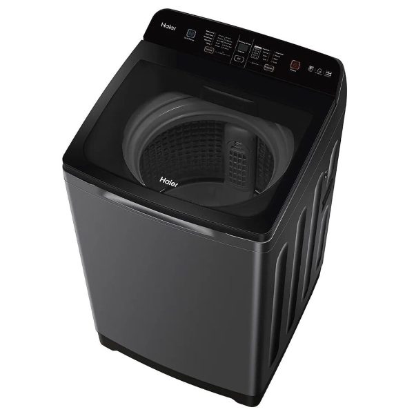 Haier HWM70-678ES8, 7 KG Fully Automatic Top Load Machine with Back Panel, Built-in Heater and Oceanus Wave Drum and Storm Pulsator, Dark Jade Silver