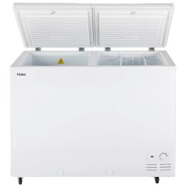 Haier HFC325CM5, 325 Litre Combo Chest Freezer with Two Seperate compartment Dual Condensor and Interior Light, White