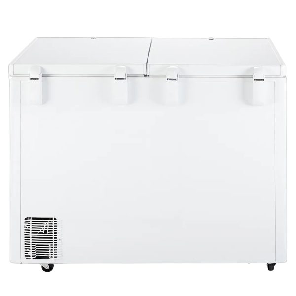 Haier HFC325CM5, 325 Litre Combo Chest Freezer with Two Seperate compartment Dual Condensor and Interior Light, White