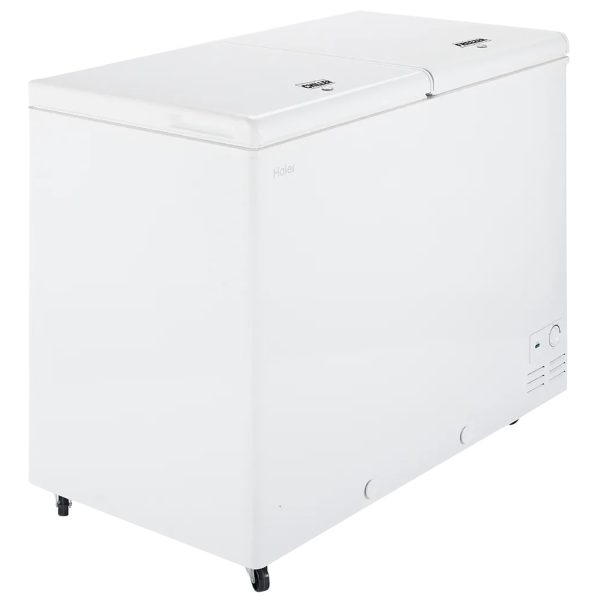 Haier HFC325CM5, 325 Litre Combo Chest Freezer with Two Seperate compartment Dual Condensor and Interior Light, White
